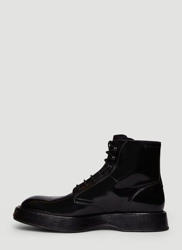 브러시드 레이스업 부츠 Dolce & Gabbana 브러시드 레이스업 부츠 블랙 dol0147043