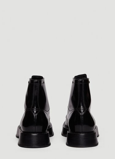 브러시드 레이스업 부츠 Dolce & Gabbana 브러시드 레이스업 부츠 블랙 dol0147043