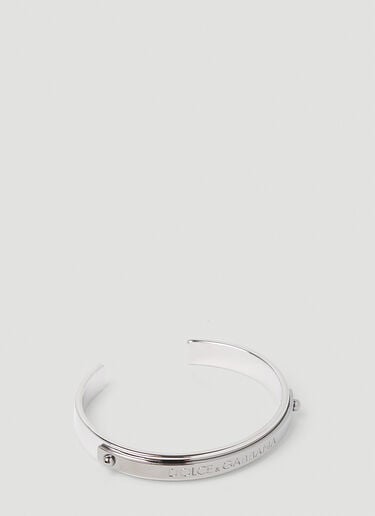 Engraved Logo Bracelet Dolce & Gabbana Engraved Logo Bracelet Silver dol0153017