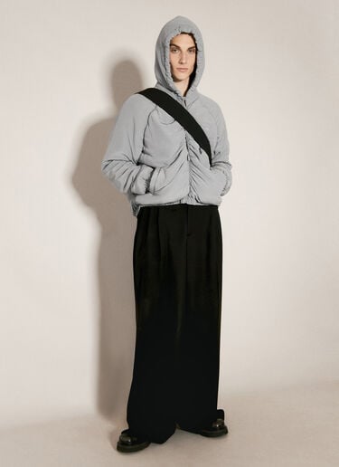 缩褶真丝连帽夹克 Dolce & Gabbana 缩褶真丝连帽夹克 灰色 dol0156008