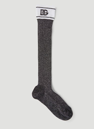 Metallic Socks Dolce & Gabbana Metallic Socks Black dol0246053