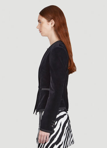 Collarless Velvet Blazer Dolce & Gabbana Collarless Velvet Blazer Black dol0249002