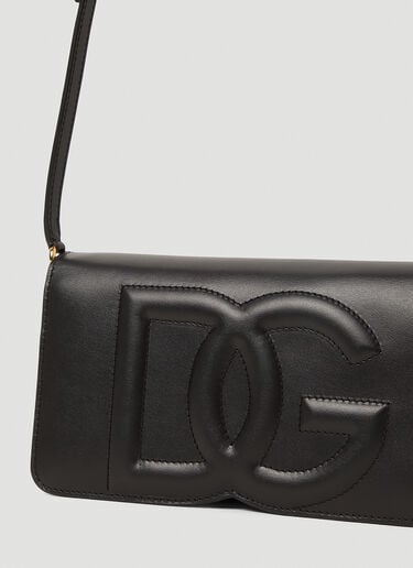 Logo Leather Phone Bag Dolce & Gabbana Logo Leather Phone Bag Black dol0253028