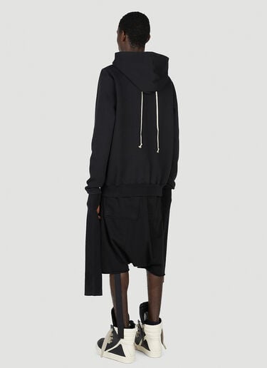 건틀릿 그랜버리 후드 스웨트셔츠 Rick Owens DRKSHDW 건틀릿 그랜버리 후드 스웨트셔츠 블랙 drk0152011