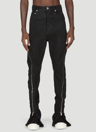 Bolan Banana 牛仔拉链裤 Rick Owens DRKSHDW Bolan Banana 牛仔拉链裤 黑色 drk0154003