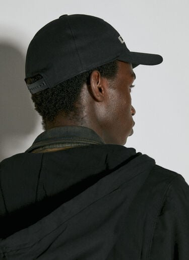 데님 베이스볼 캡 Rick Owens DRKSHDW 데님 베이스볼 캡 블랙 drk0154021