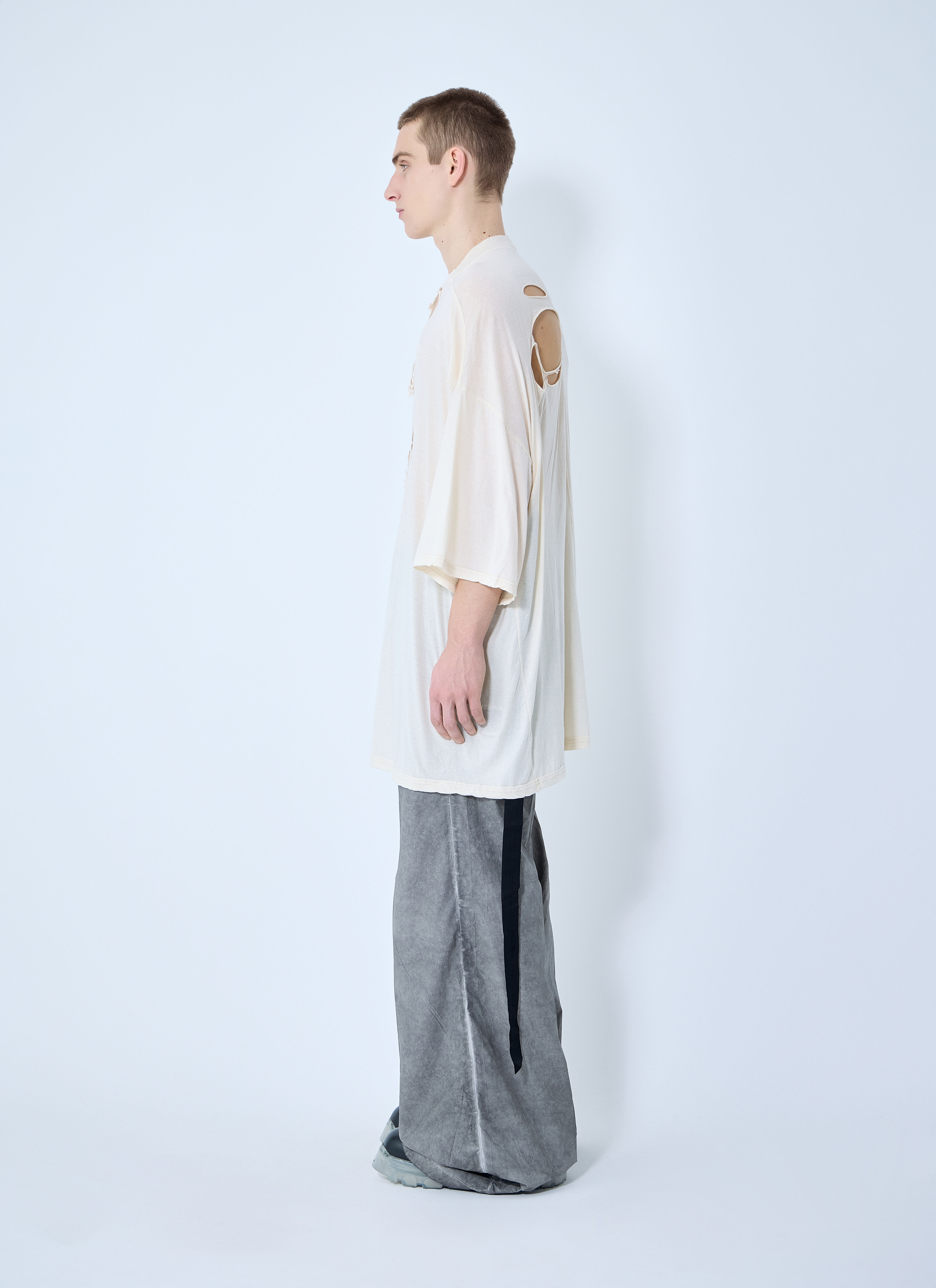 Tシャツ・カットソー Rick Owens DRKSHDW Men T-shirt Beige DU01E3250RNNP 21 Rick Owens DRKSHDW Level T-Shirt in beige | SVD