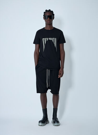 Drawstring Pod Track Shorts Rick Owens DRKSHDW Drawstring Pod Track Shorts Black drk0162007