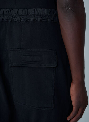 Drawstring Pod Track Shorts Rick Owens DRKSHDW Drawstring Pod Track Shorts Black drk0162007