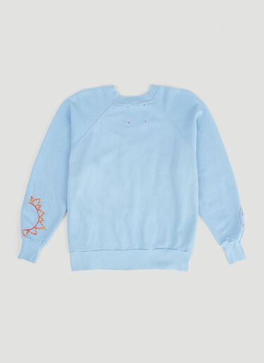 Embroidered Vintage Sweatshirt DRx FARMAxY FOR LN-CC Embroidered Vintage Sweatshirt Light Blue drx0346017