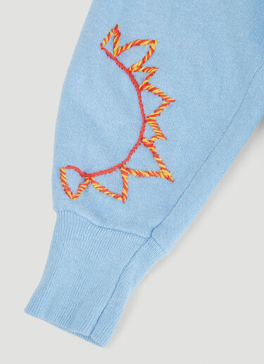 Embroidered Vintage Sweatshirt DRx FARMAxY FOR LN-CC Embroidered Vintage Sweatshirt Light Blue drx0346017