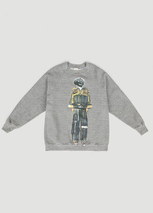DRx FARMAxY FOR LN-CC Graphic Print Sweatshirt Grey drx0349011