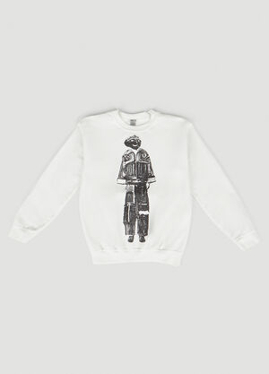 DRx FARMAxY FOR LN-CC Graphic Print Sweatshirt White drx0349014