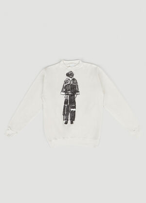 DRx FARMAxY FOR LN-CC Graphic Print Sweatshirt White drx0349015