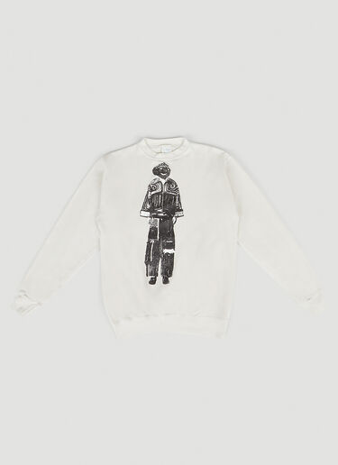 Graphic Print Sweatshirt DRx FARMAxY FOR LN-CC Graphic Print Sweatshirt White drx0349015