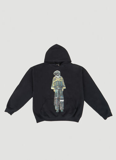 Graphic Print Hooded Sweatshirt DRx FARMAxY FOR LN-CC Graphic Print Hooded Sweatshirt Black drx0349025