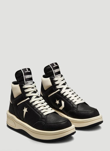 TURBOWPN High Top Sneakers Rick Owens DRKSHDW X Converse TURBOWPN High Top Sneakers Black dsc0350003
