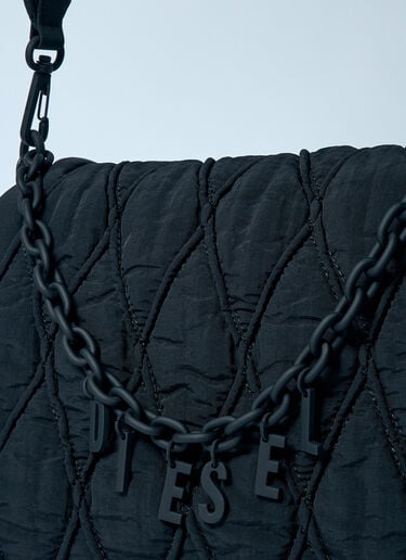 Charm-D Medium Shoulder Bag Diesel Charm-D Medium Shoulder Bag Black dsl0259044