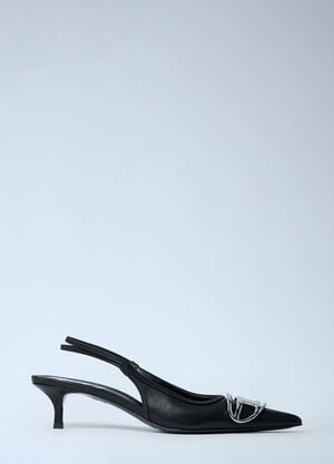 Diesel D-Venus Slingback Heels Black dsl0261029