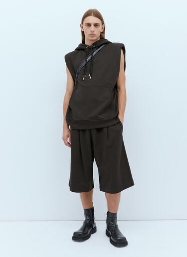 Jersey Drawstring Shorts Dries Van Noten Jersey Drawstring Shorts Brown dvn0154023