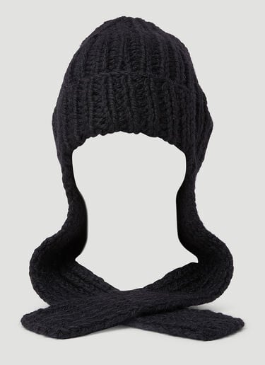 Mougette 罗纹针织无檐便帽 Dries Van Noten Mougette 罗纹针织无檐便帽 黑色 dvn0154037