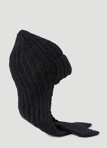 Mougette 罗纹针织无檐便帽 Dries Van Noten Mougette 罗纹针织无檐便帽 黑色 dvn0154037