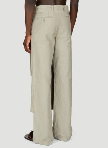 围裹式精裁长裤 Dries Van Noten 围裹式精裁长裤 灰色 dvn0156009