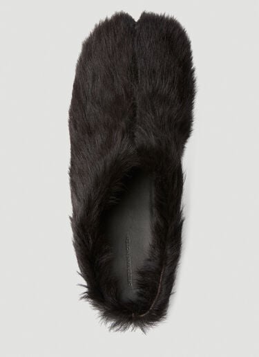 马毛厚底屐鞋 Dries Van Noten 马毛厚底屐鞋 深棕色 dvn0156034