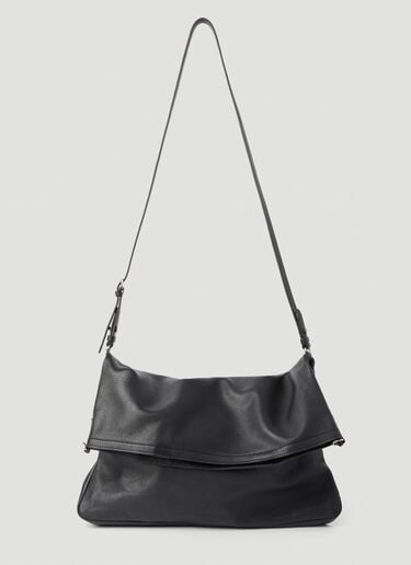 Leather Flap-Over Tote Bag Dries Van Noten Leather Flap-Over Tote Bag Black dvn0156045