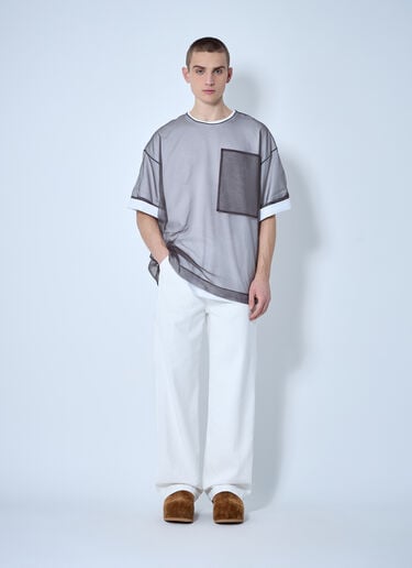 Dries Van Noten Loose Overdryed Pants White dvn0160007
