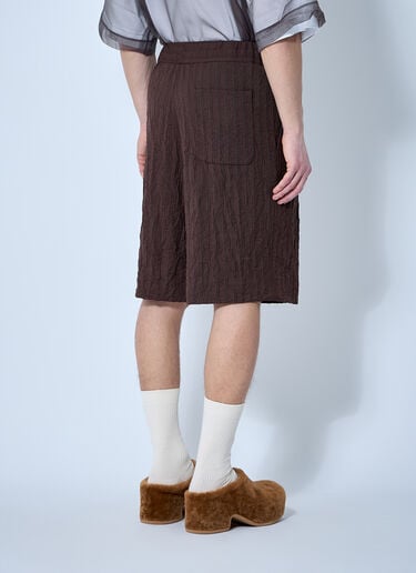 크링클 쇼츠 Dries Van Noten 크링클 쇼츠 브라운 dvn0160017