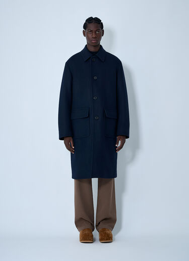 Wool-Blend Coat Dries Van Noten Wool-Blend Coat Navy dvn0162001