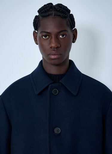 Wool-Blend Coat Dries Van Noten Wool-Blend Coat Navy dvn0162001