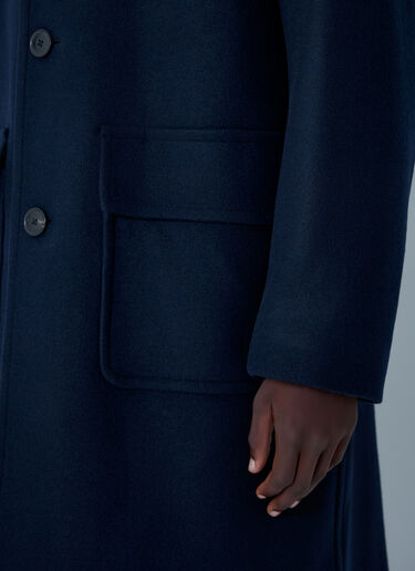 Dries Van Noten Wool-Blend Coat Navy dvn0162001
