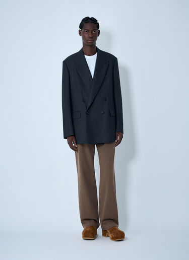 Double-Breasted Blazer Dries Van Noten Double-Breasted Blazer Dark Grey dvn0162006