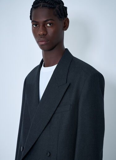 Double-Breasted Blazer Dries Van Noten Double-Breasted Blazer Dark Grey dvn0162006