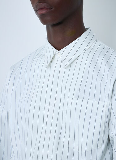 Dries Van Noten Stripe Button-Down Shirt White dvn0162007