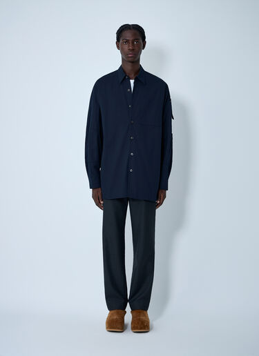 Dries Van Noten Button-Down Shirt Navy dvn0162010