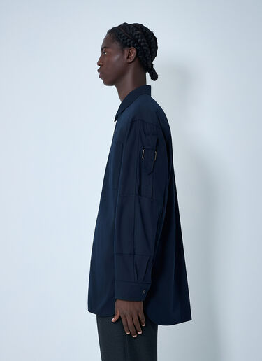 Dries Van Noten Button-Down Shirt Navy dvn0162010