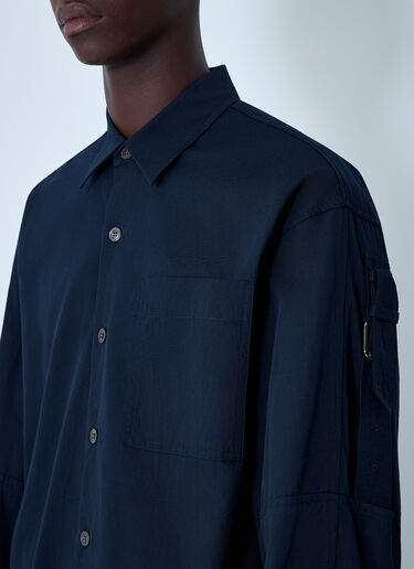 Dries Van Noten Button-Down Shirt Navy dvn0162010