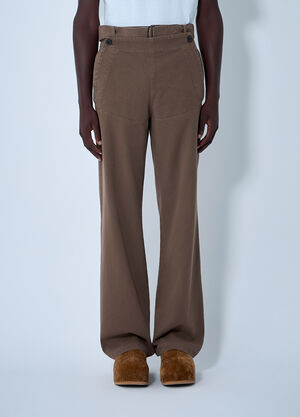 Dries Van Noten Penny Cotton Pants Brown dvn0162011