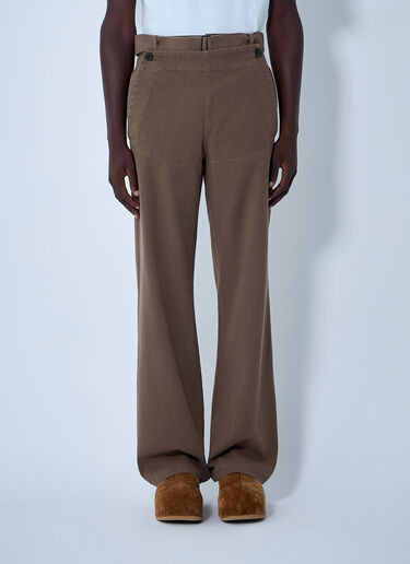 Penny Cotton Pants Dries Van Noten Penny Cotton Pants Brown dvn0162011