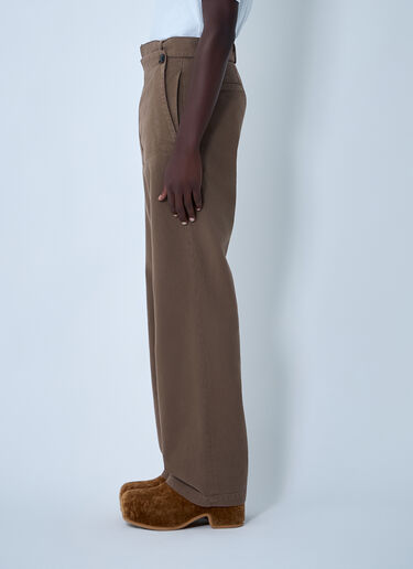 Penny Cotton Pants Dries Van Noten Penny Cotton Pants Brown dvn0162011