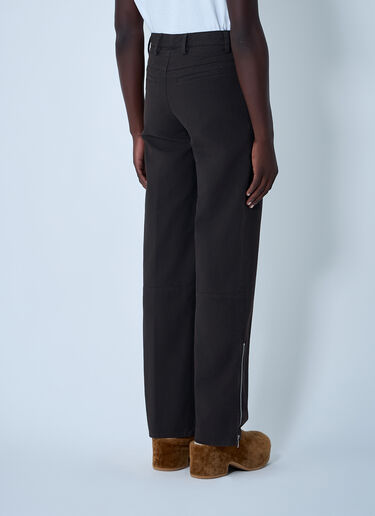 Dries Van Noten Zip Cotton-Twill Pants Brown dvn0162012
