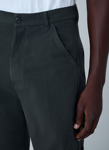 Dries Van Noten Drawstring Cotton Pants Dark Grey dvn0162013