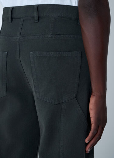 Dries Van Noten Drawstring Cotton Pants Dark Grey dvn0162013
