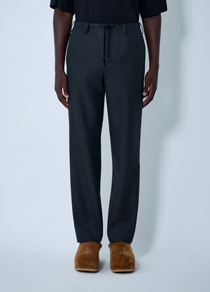 Dries Van Noten Tailored Wool Pants Dark Grey dvn0162016