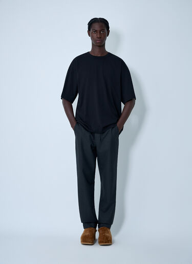 Dries Van Noten Tailored Wool Pants Dark Grey dvn0162016