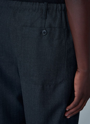 Dries Van Noten Tailored Wool Pants Dark Grey dvn0162016