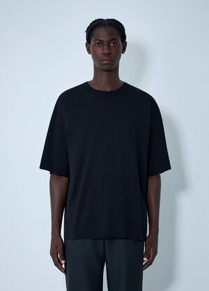Dries Van Noten Cotton Jersey T-Shirt Black dvn0162019